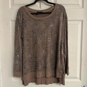 Jane and delancey medium leopard crewneck women’s